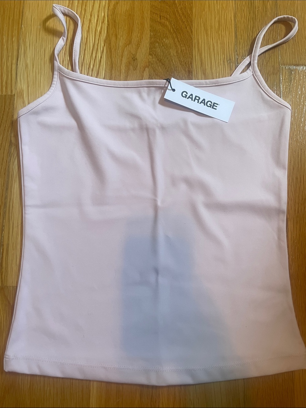 NWT New with Tags GARAGE Women’s Light Pink Sleek Scoop Cami Tank Top